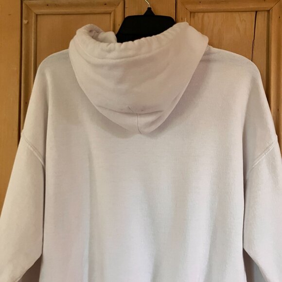 Gildan Mens Vintage 2009 Y2K President Obama Believe Hoodie Large White SP EXC - Picture 9 of 10